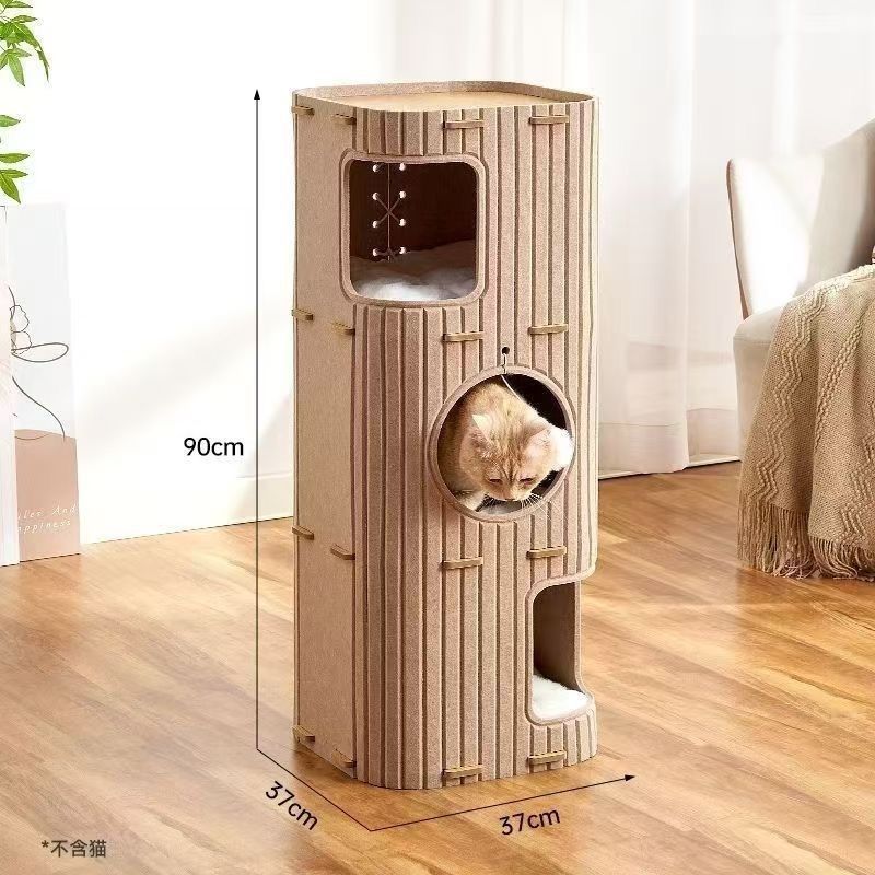 Enclosed, Light And Luxurious Universal Cat House
