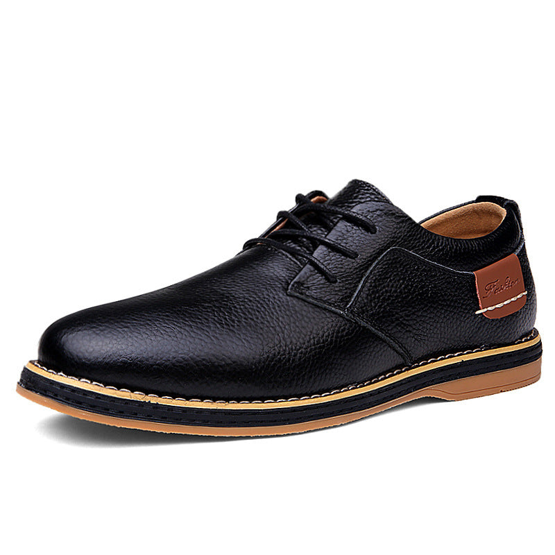 Fashion Business Casual Handmade Stitch Chelsea Men'S Leather Shoes
