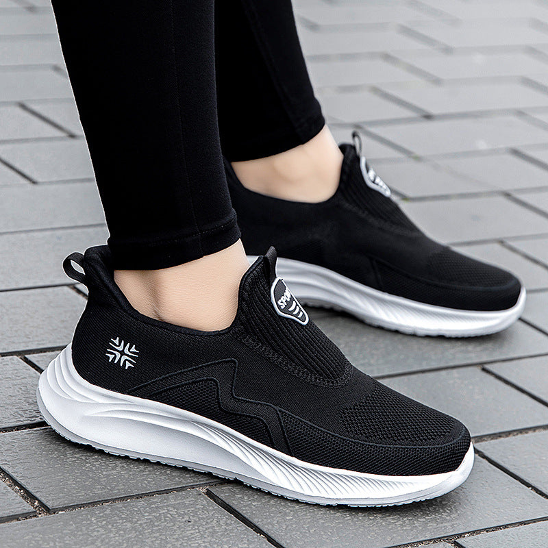 Middle-Aged And Elderly Walking Milk Shoes